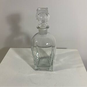 Luigi Bormioli "Rossini" Blown Glass Decanter Vintage Bar Ware Made in Italy